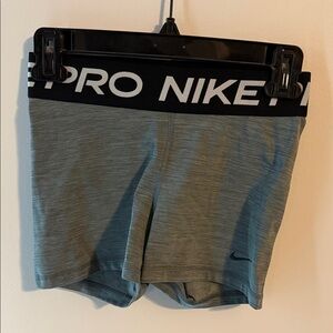 Nike Pro Heathered Gray Shorts